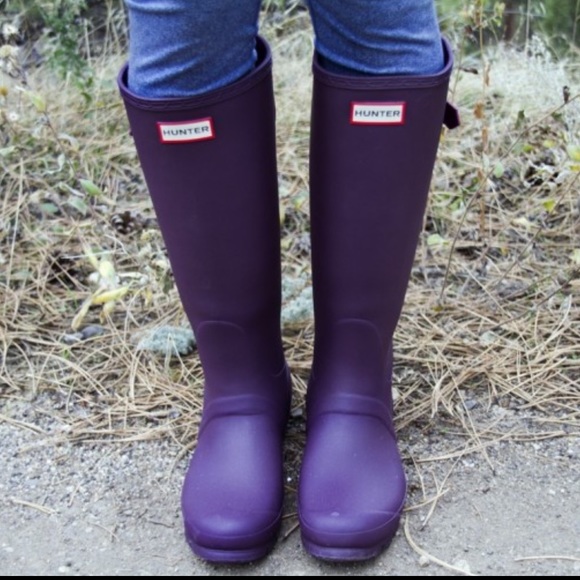 Hunter Boots Tall Purple Matte | Poshmark